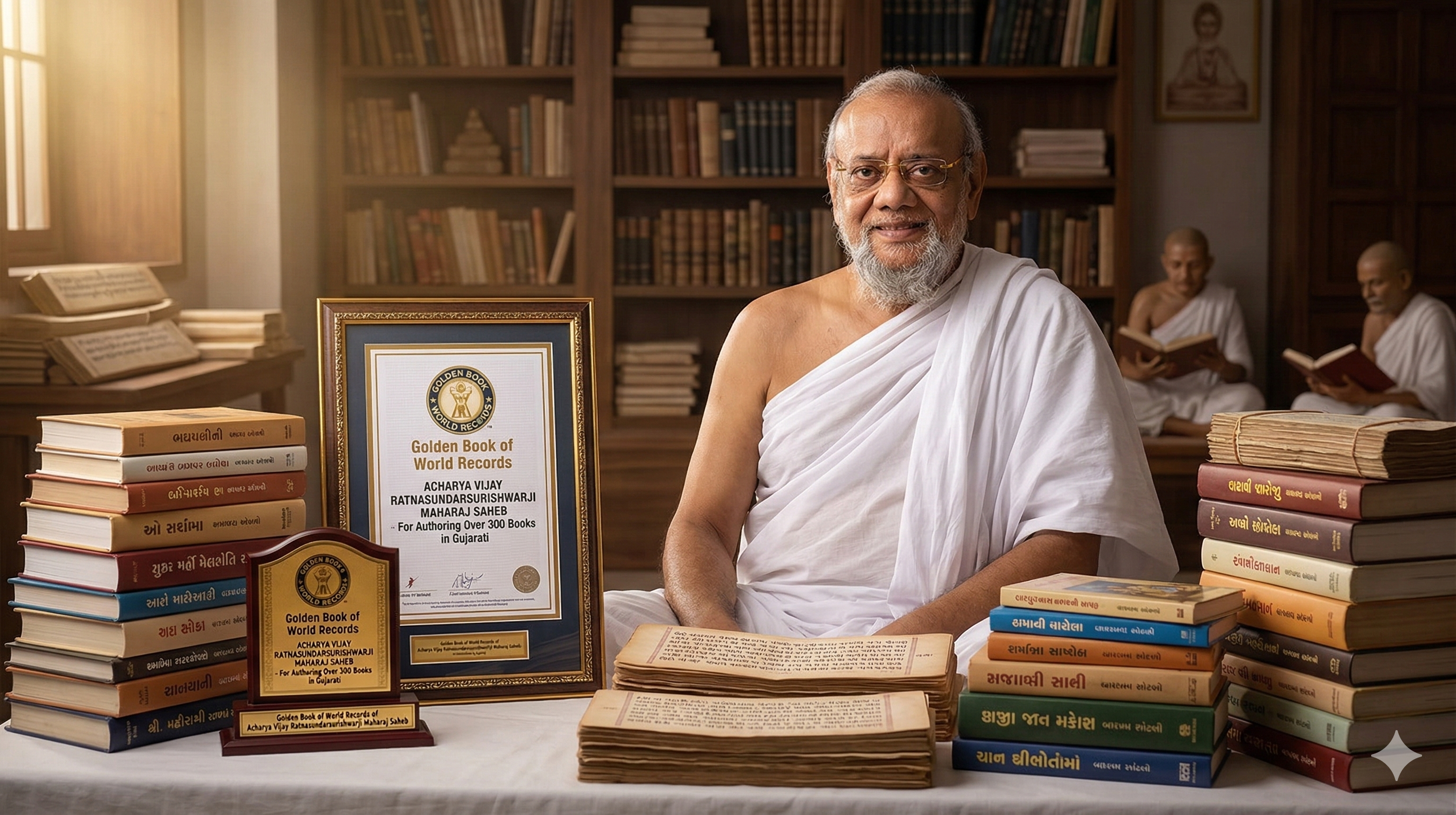 Large collection of Maharaj Saheb's books